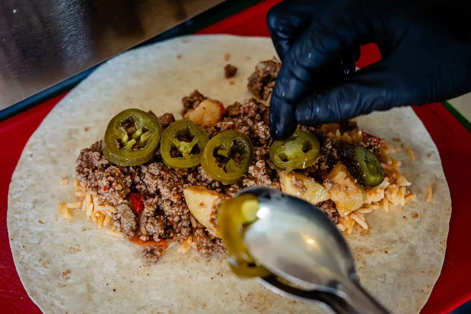 Burrito met jalapeño's
