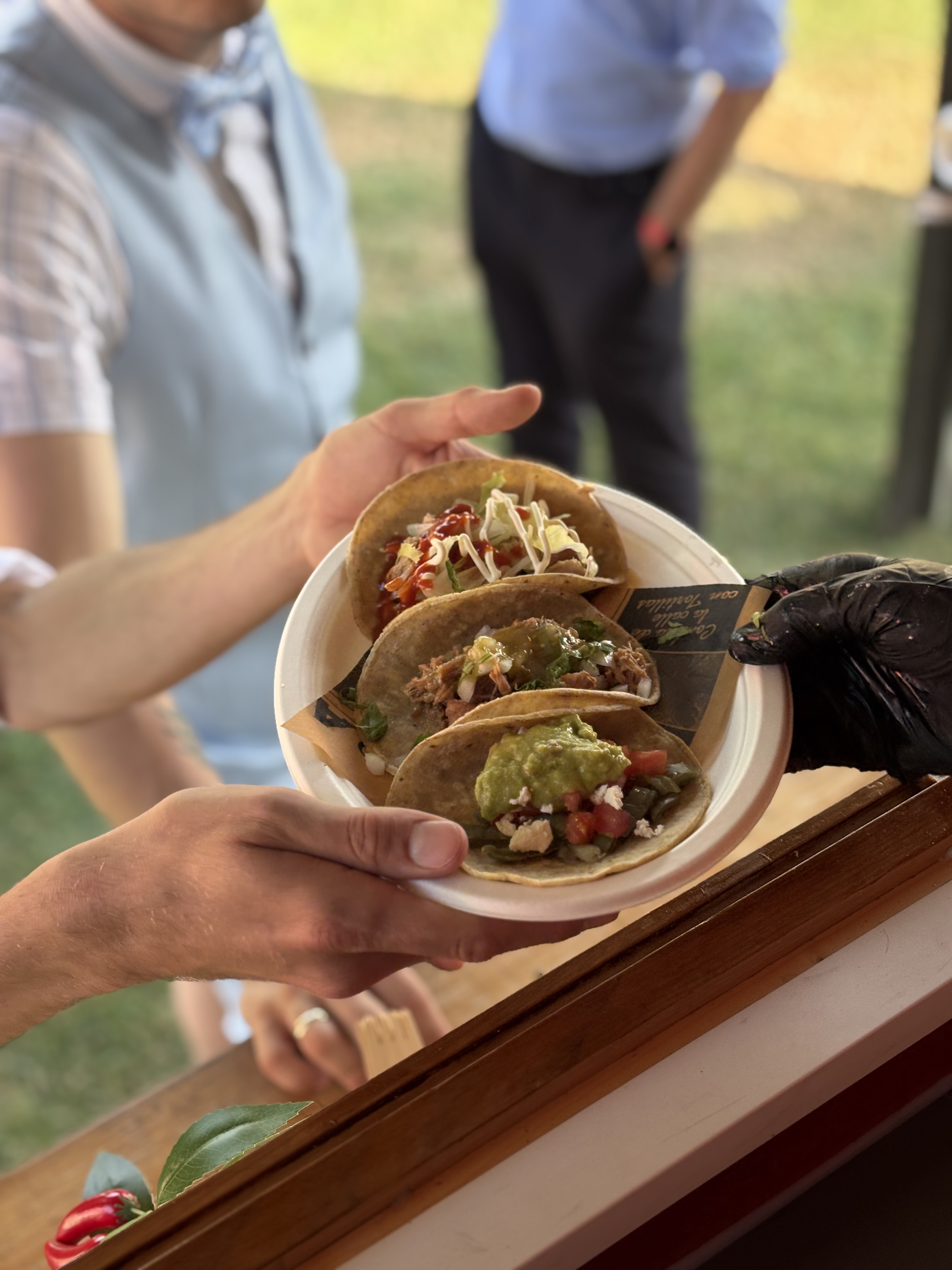 Taco's worden geserveerd